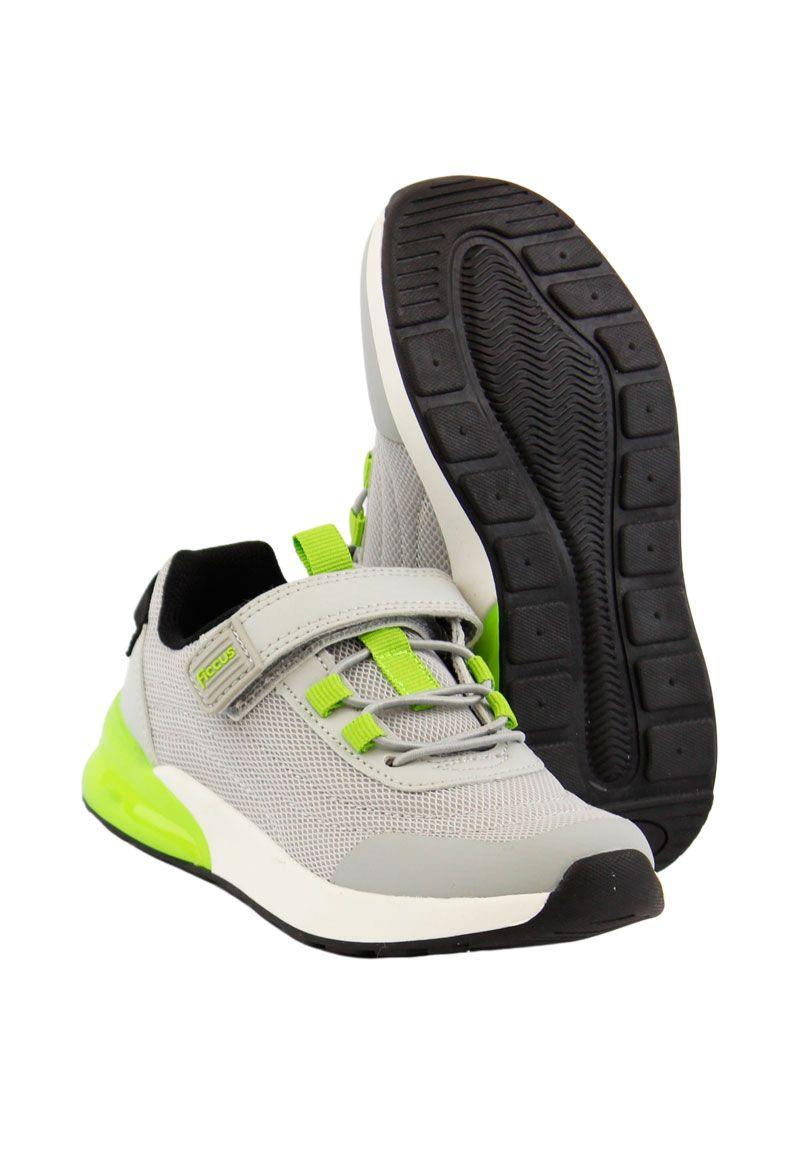 Zapatilla led velcro elástico w24 niño 947-3