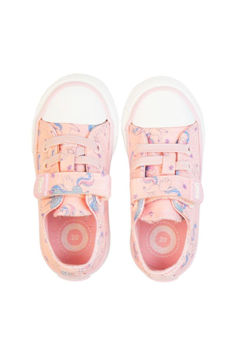 Zapatilla urbana velcro elastico principiante niña 837-2