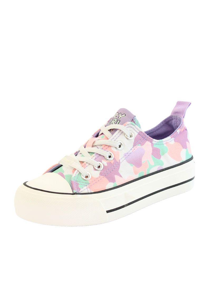 Zapatilla urbana caña velcro elástico junior niña 907-1