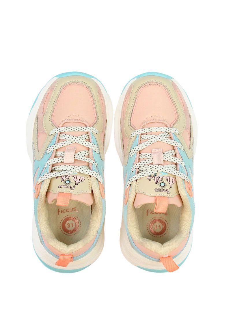 Zapatilla sport cordón junior niña 895-2