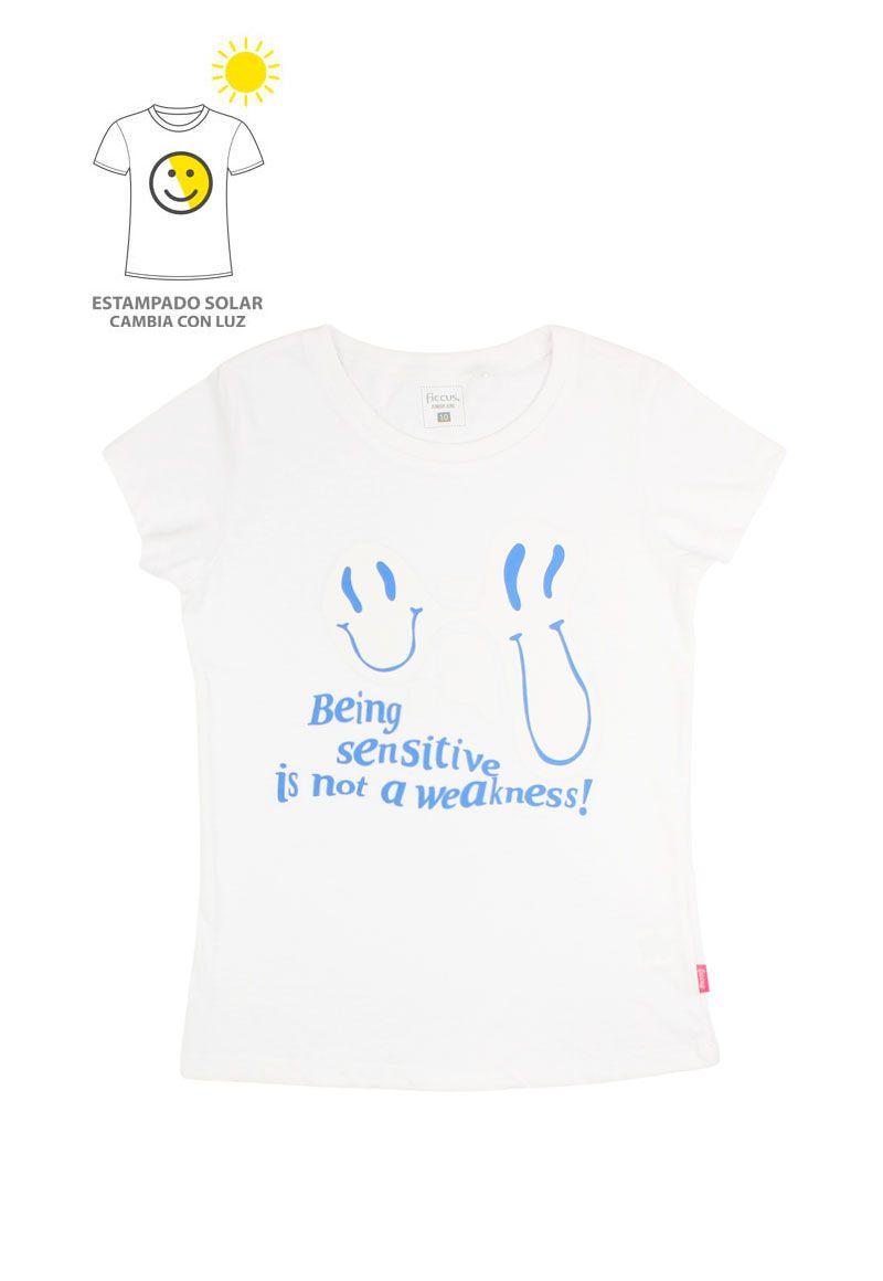 Polera jr niña estampado solar 798-1
