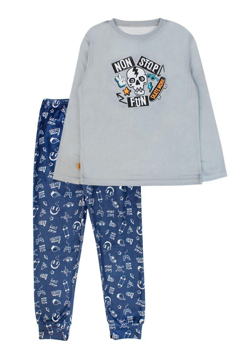 Pijama jr niño plush skull 352m-0