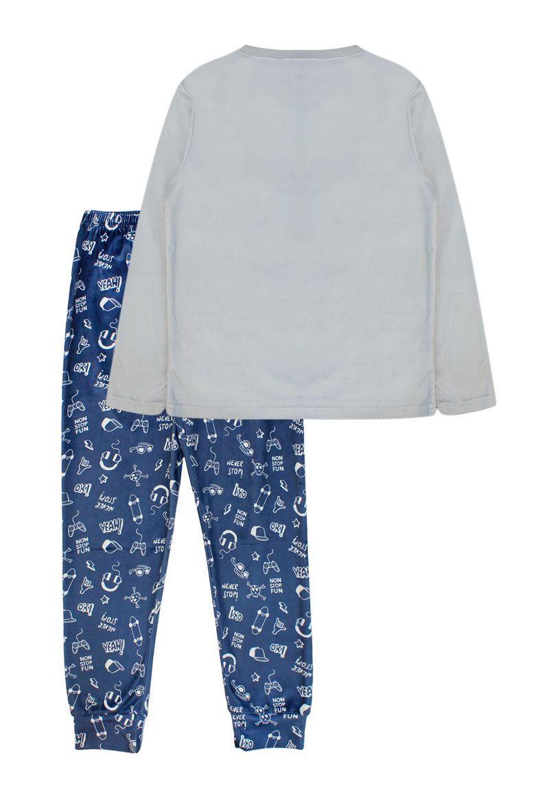 Pijama jr niño plush skull 352m-1