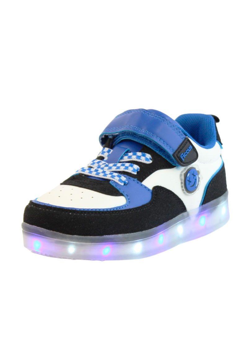 Zapatilla led velcro elástico junior niño  952-1