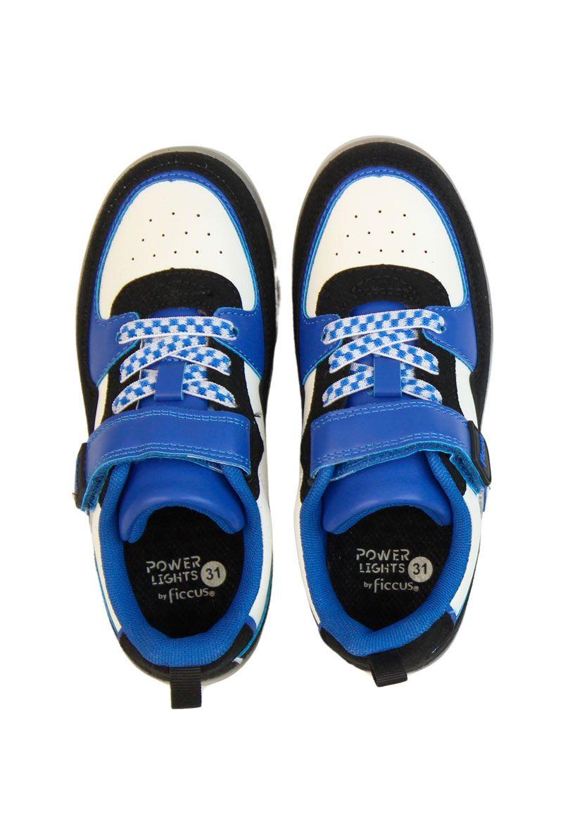 Zapatilla led velcro elástico junior niño  952-2