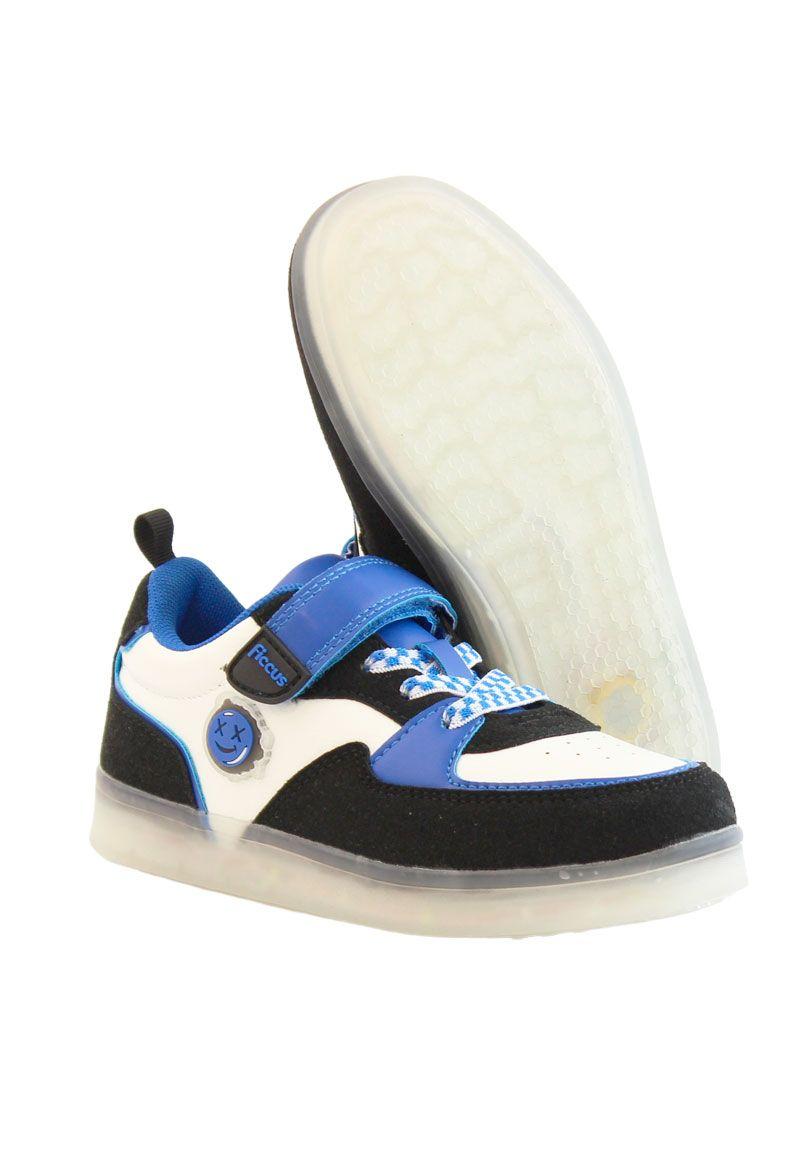 Zapatilla led velcro elástico junior niño  952-3