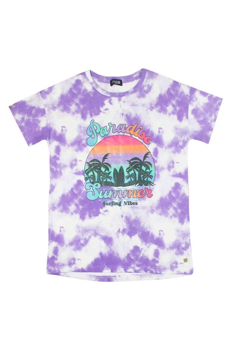 Polera teens niña all over print sunset 541B-0