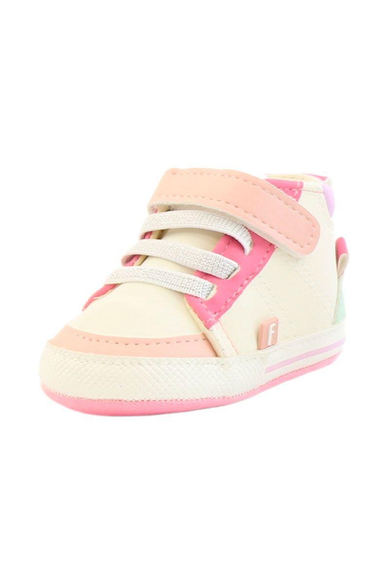 Zapatilla velcro elástico newborn niña 802-0