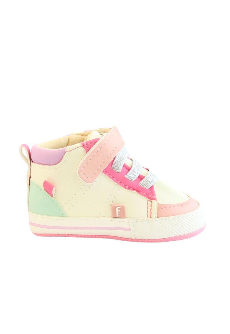 Zapatilla velcro elástico newborn niña 802-3