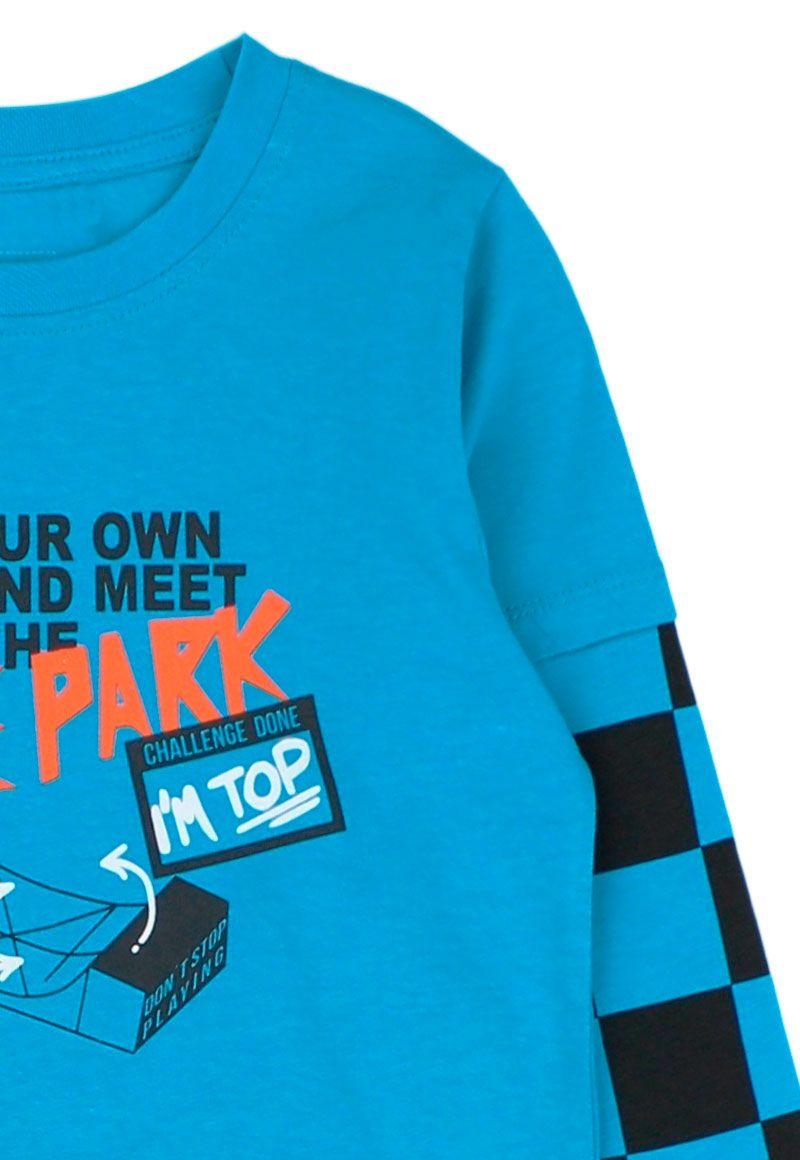 Polera kids niño doble manga liberty 223 W24-2