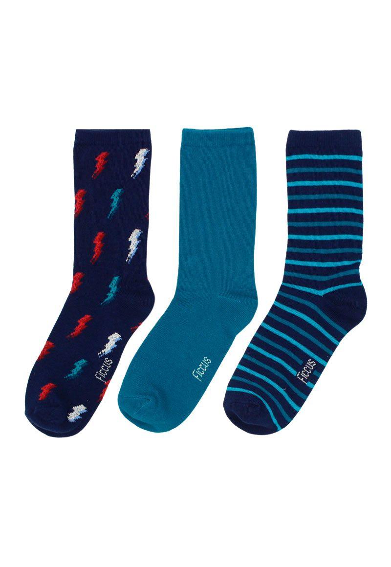 Pack 3 calcetines kids niño teens 655ñ-1