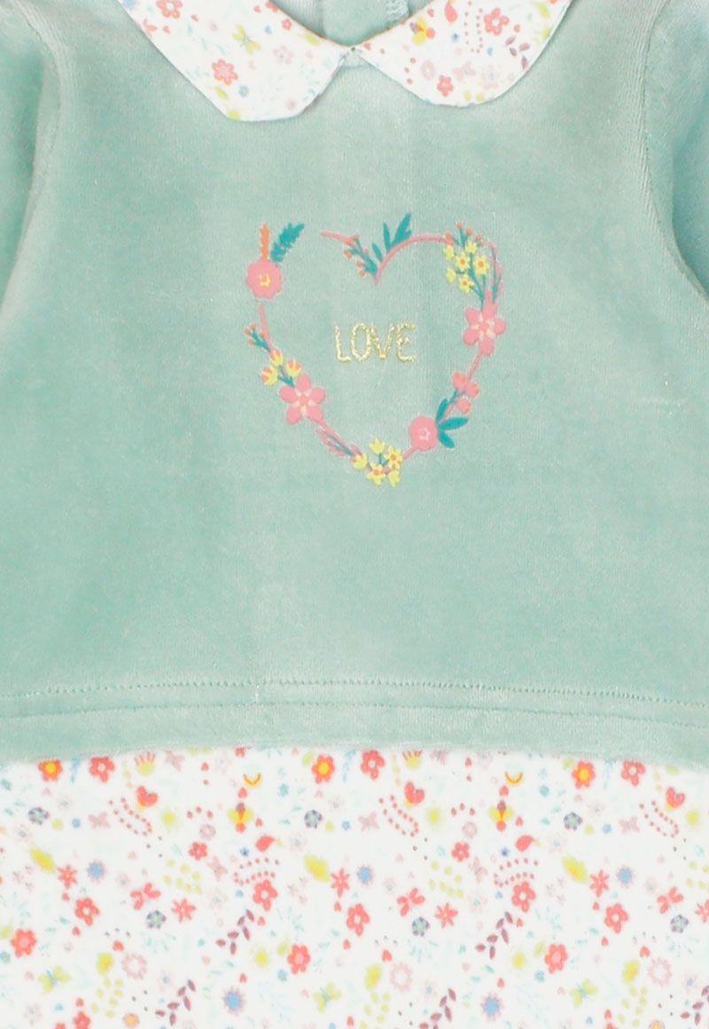 Osito newborn niña plush c/ cuello cute garden 127-2