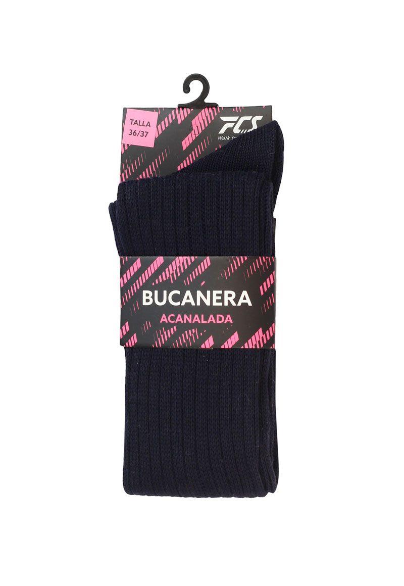 Calceta escolar bucanera acanalada 666-0