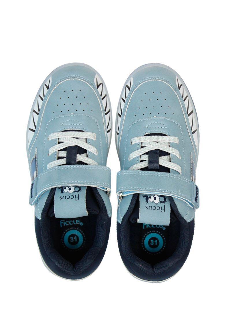 Zapatilla power ligths led velcro elástico junior niño 949-2