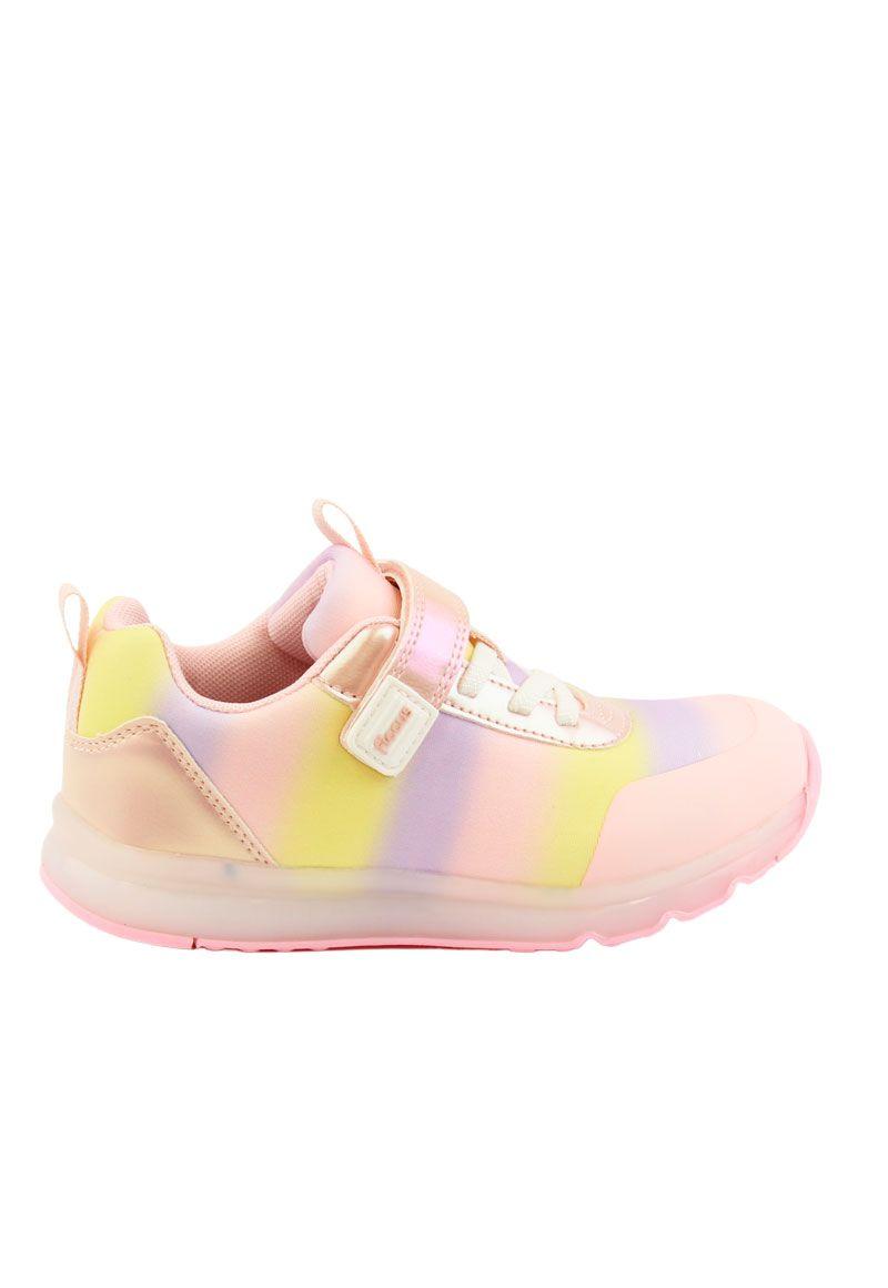Zapatilla led  velcro elástico w24 niña 951-0