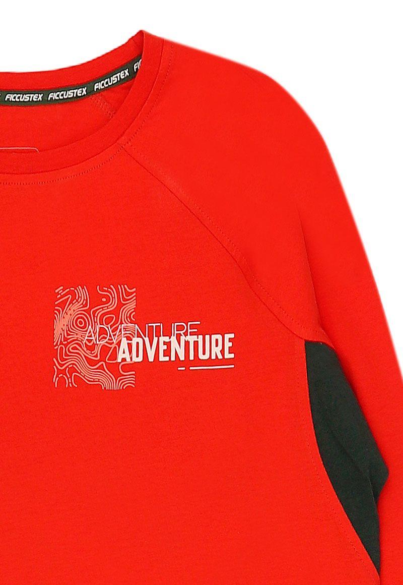 Polera niño m/larga ficcustex 568v-5