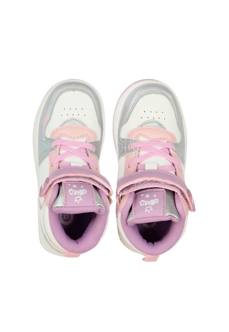 Zapatilla urbana caña velcro elástico principiante niña 823-2