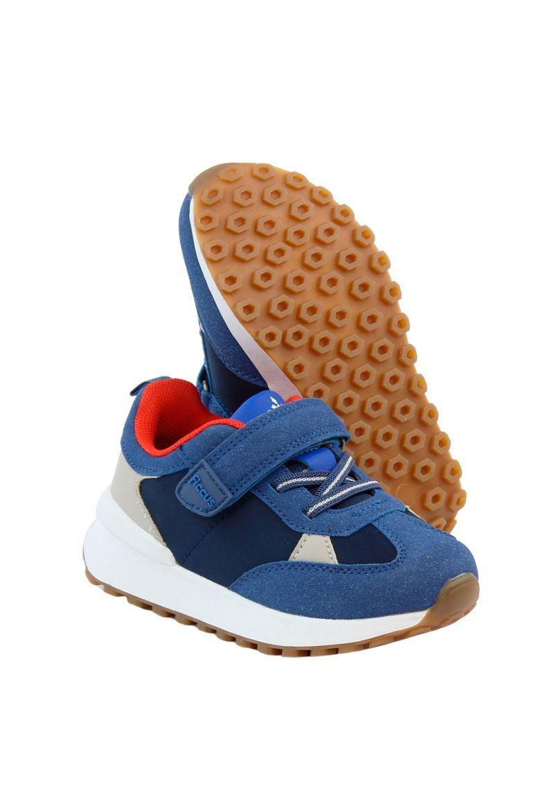 Zapatilla sport velcro elástico kids niño 892-3