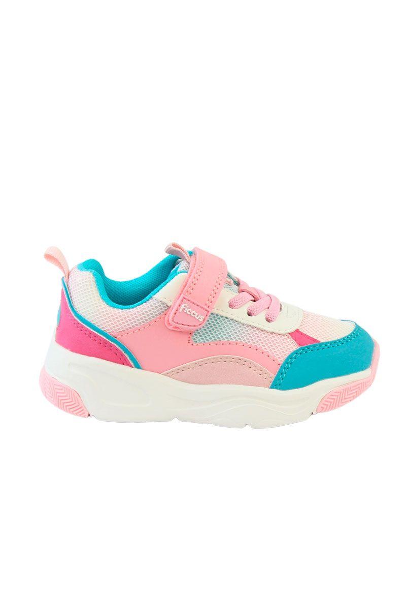 Zapatilla sport velcro elástico kids niña 871-0