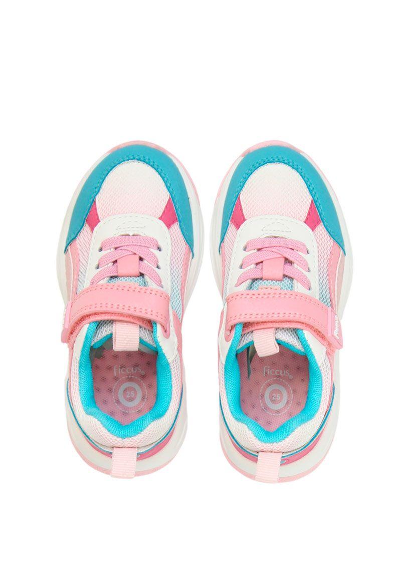 Zapatilla sport velcro elástico kids niña 871-2