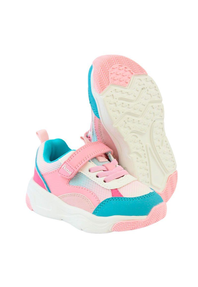Zapatilla sport velcro elástico kids niña 871-3