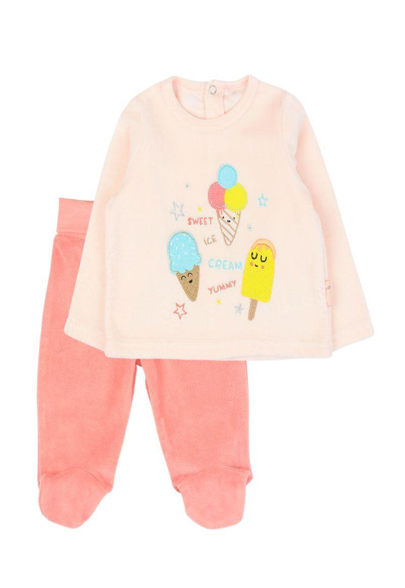 Conjunto newborn niña plush ice cream 130-0