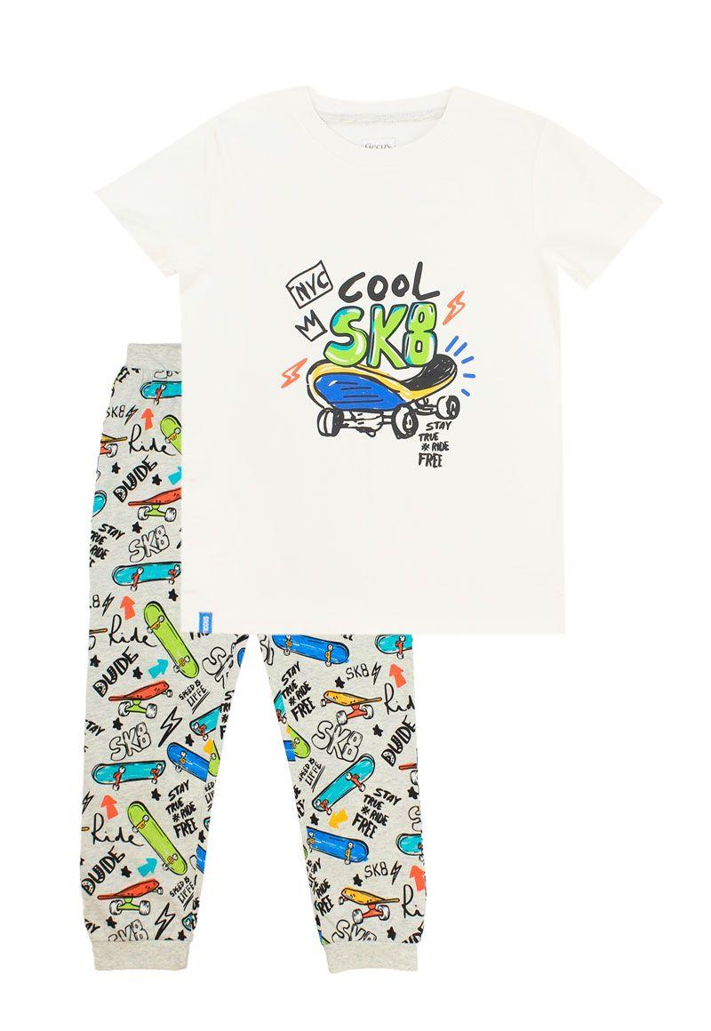 Pijama kids niño largo sk8 272-0
