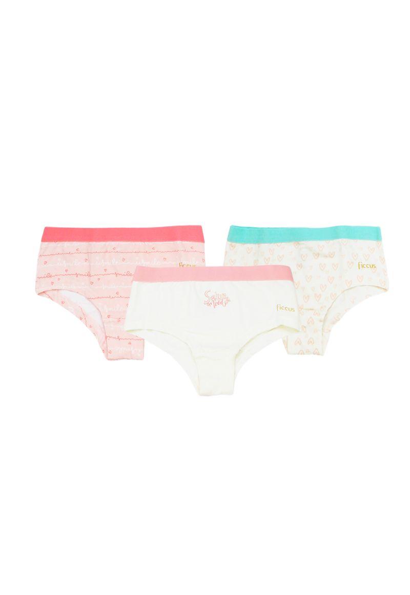 Pack triple pantaleta kids niña 649b-0