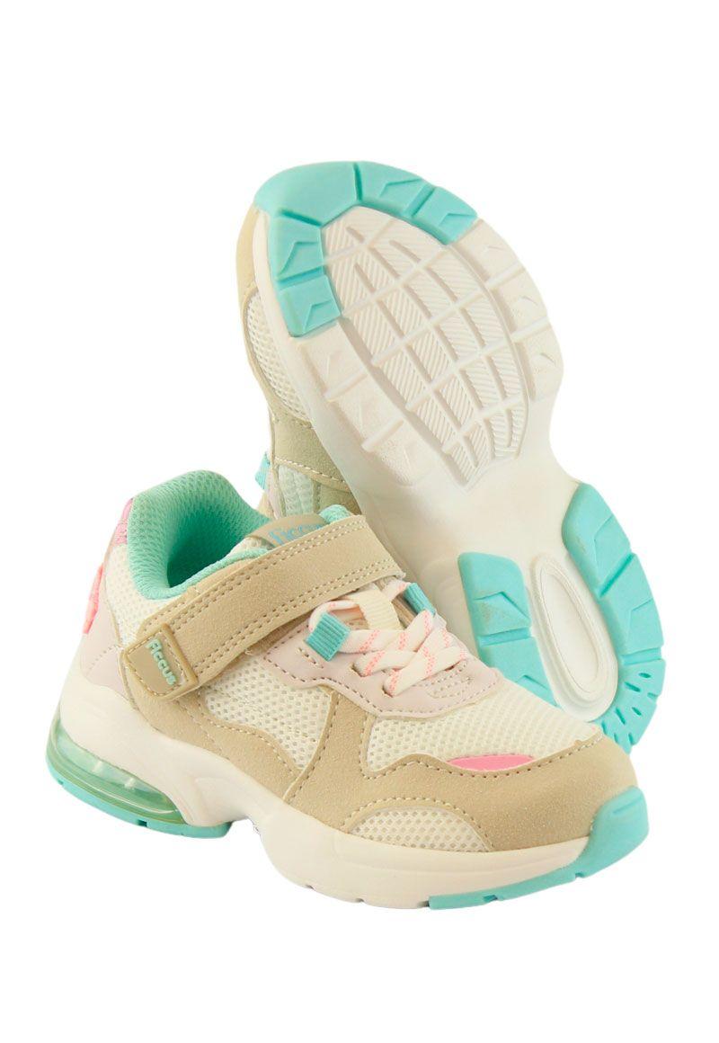 Zapatilla sport velcro elástico andante niña 856-3