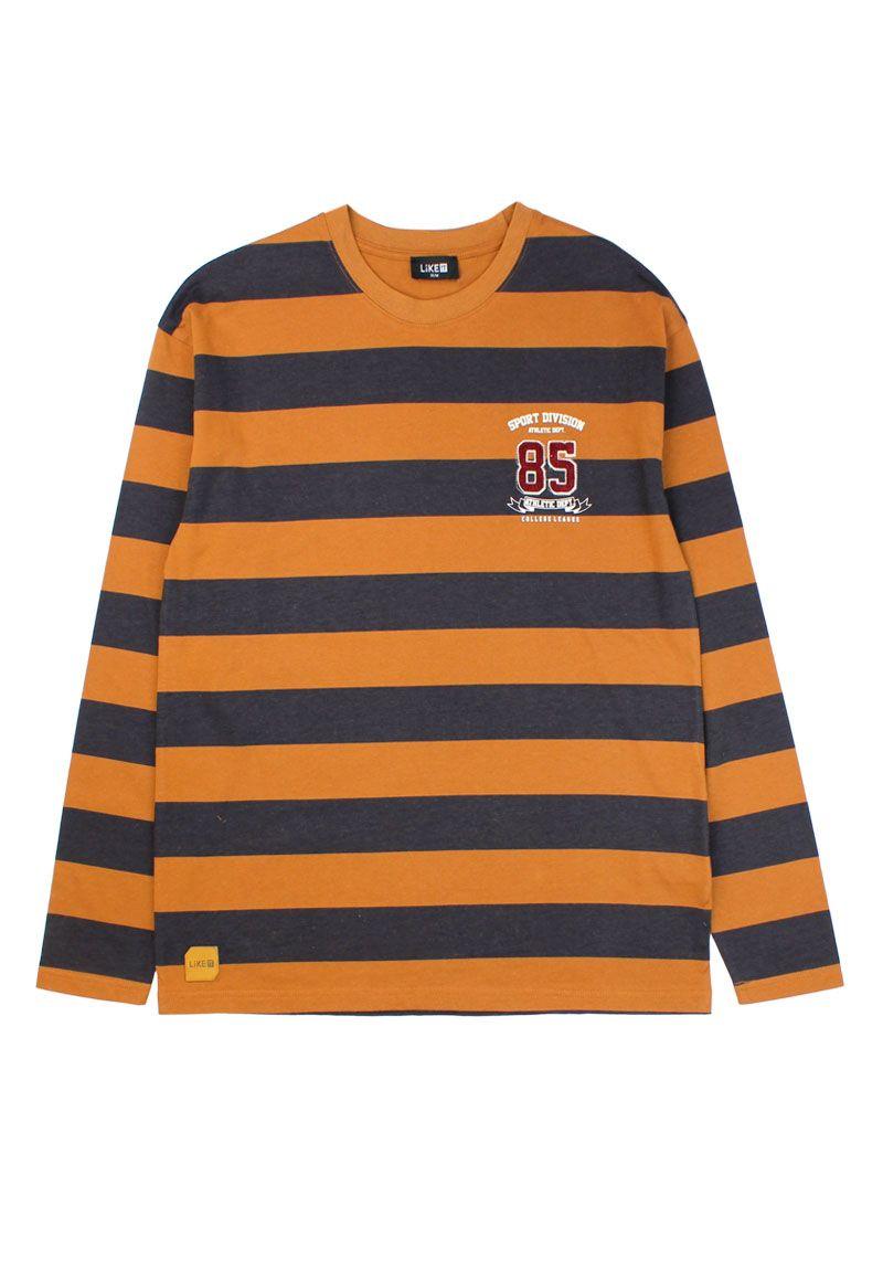 Polera teens niño listada preppy 501-0