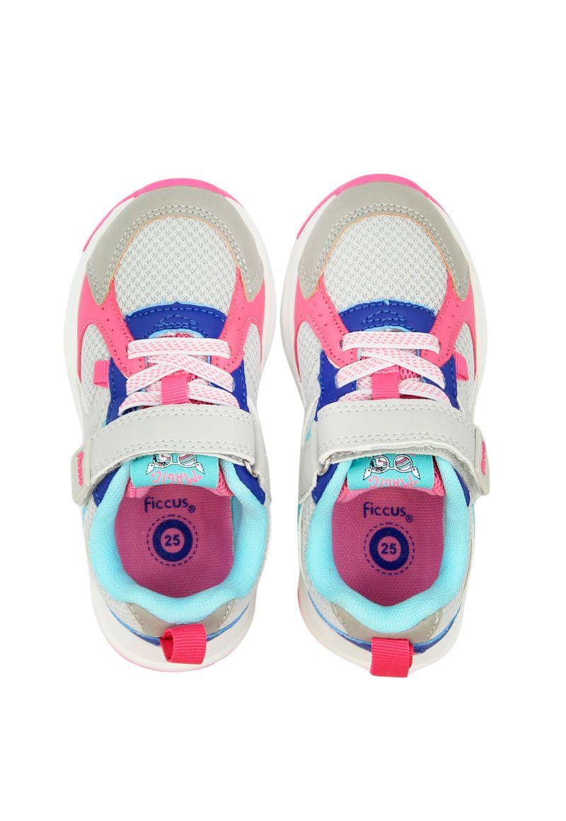 Zapatilla sport velcro elástico kids niña 846-2