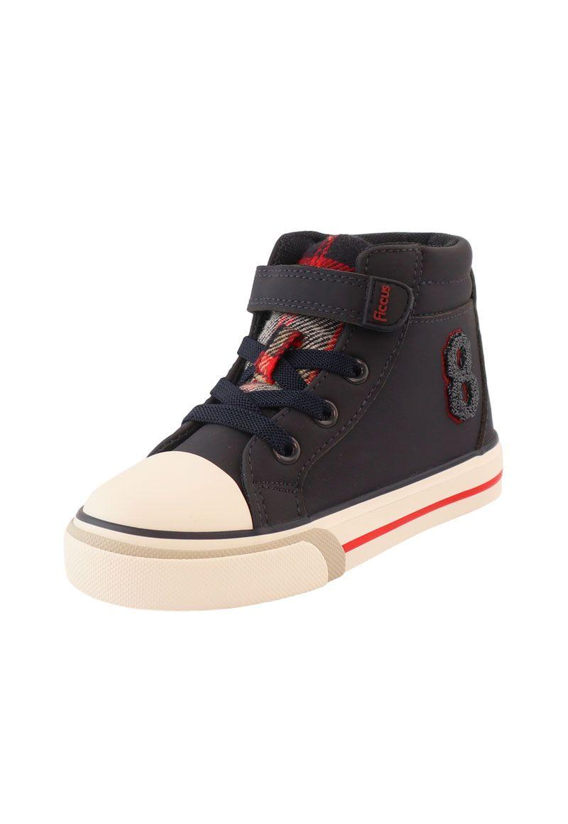 Zapatilla urbana caña velcro elástico kids niño 856-1