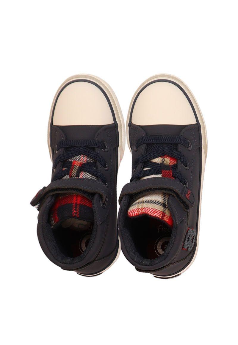 Zapatilla urbana caña velcro elástico kids niño 856-2