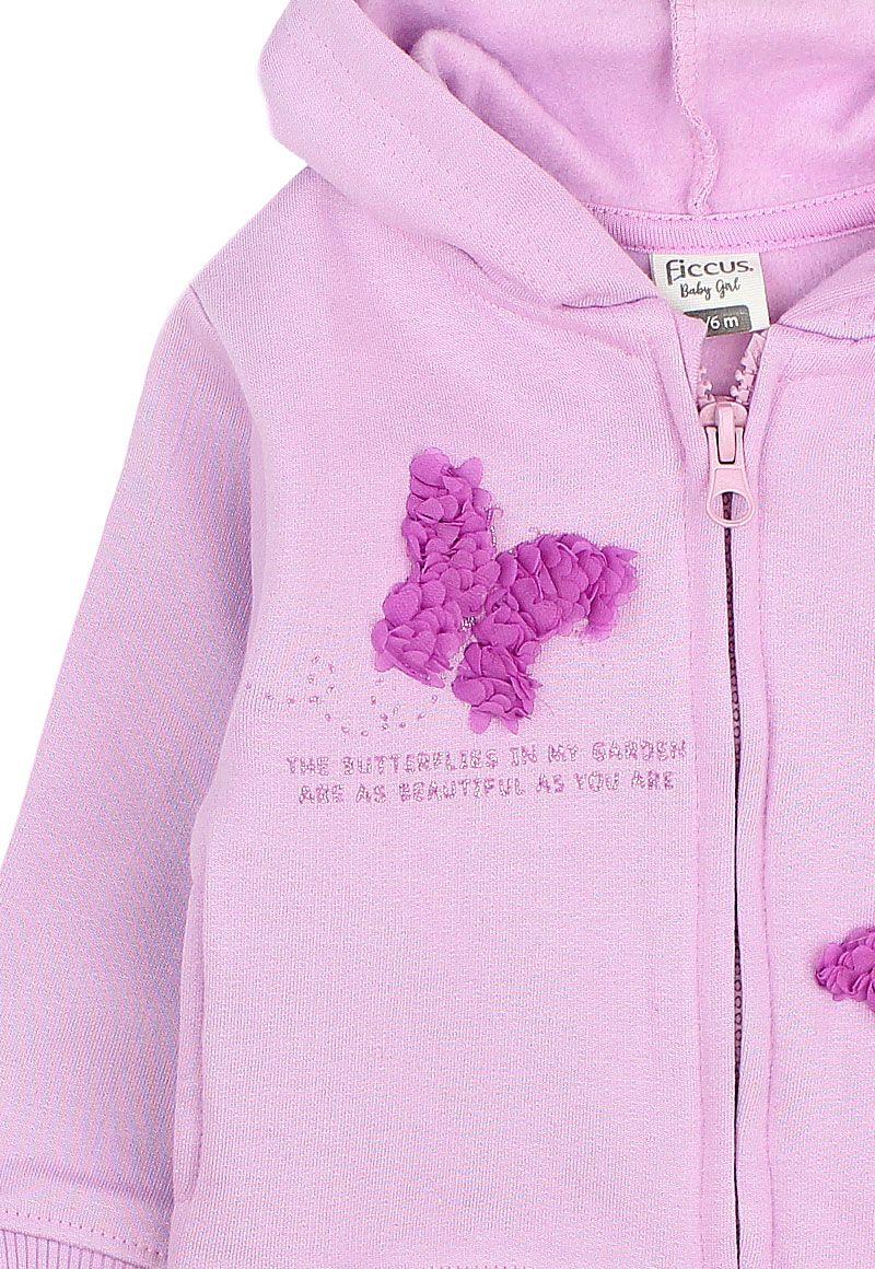 Polerón bb niña abierto adventure 185-2