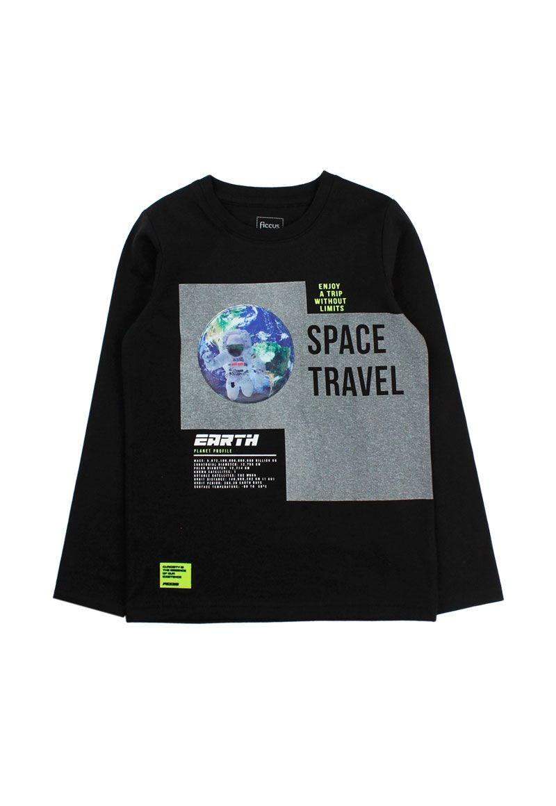 Polera kids niño holograma cosmic 235-0