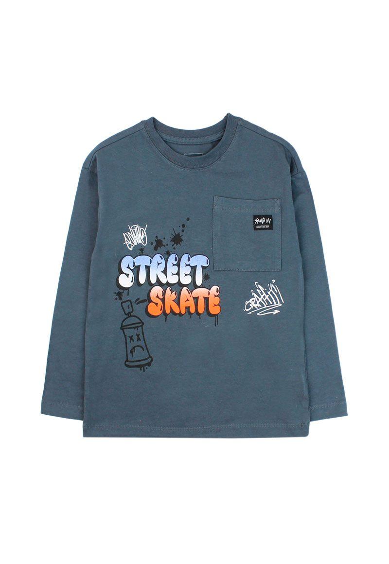 Polera kids niño bolsillo liberty 228 W24-0