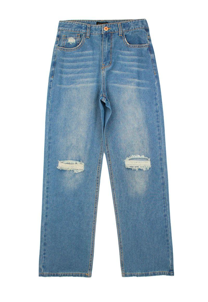 Jeans teens niña wide preppy 545-0