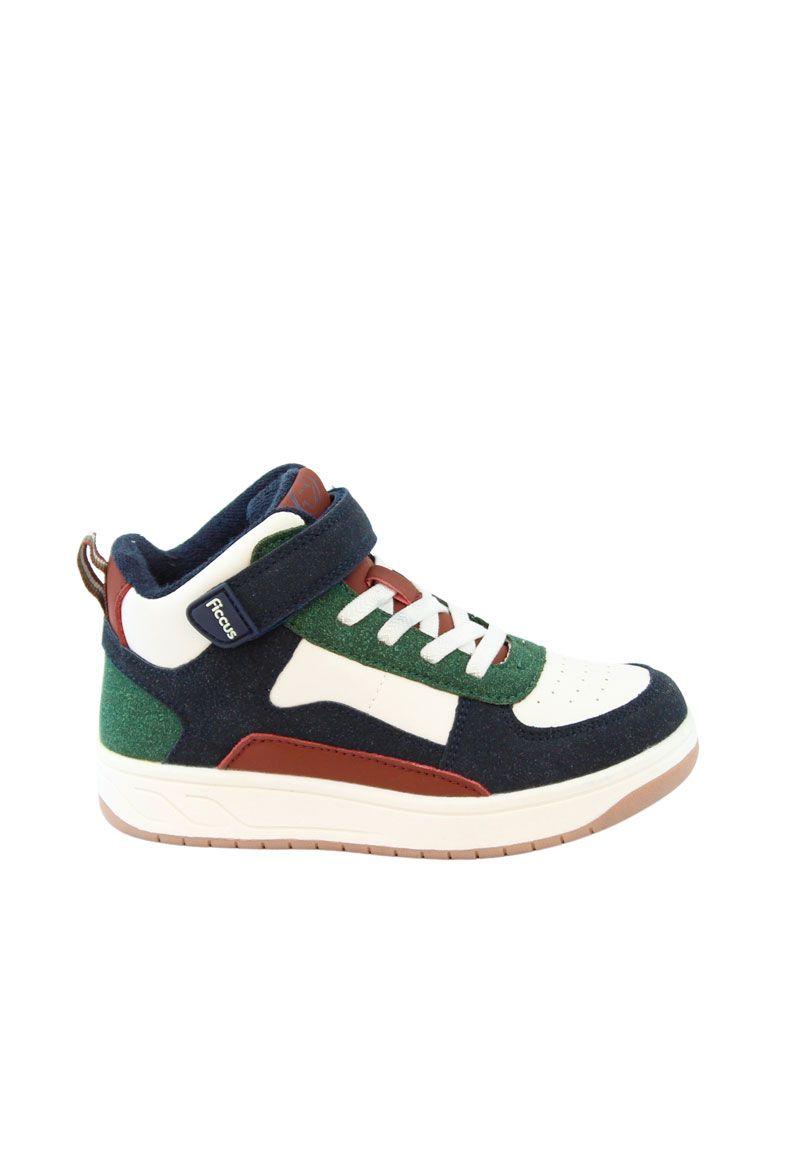 Zapatilla urbana caña velcro elástico junior niño 908-0