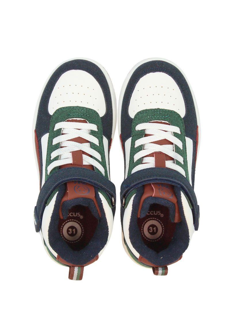 Zapatilla urbana caña velcro elástico junior niño 908-2