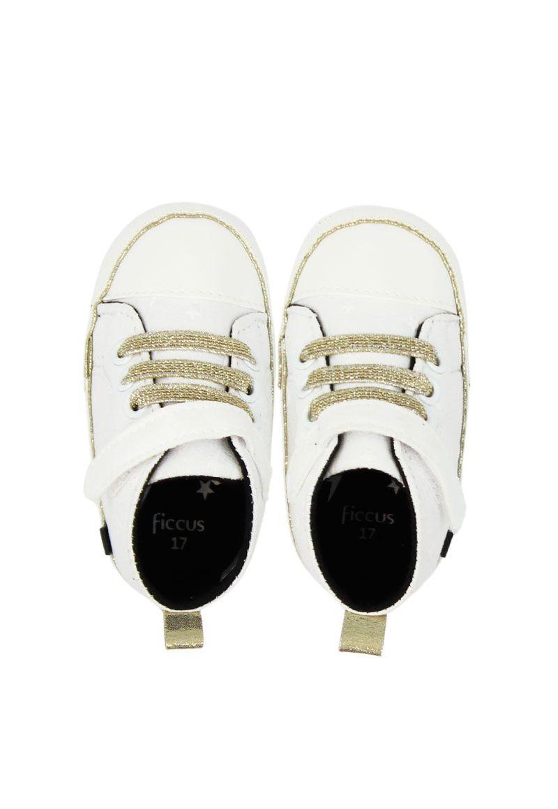 Zapatilla caña cordón new born niña 803-2