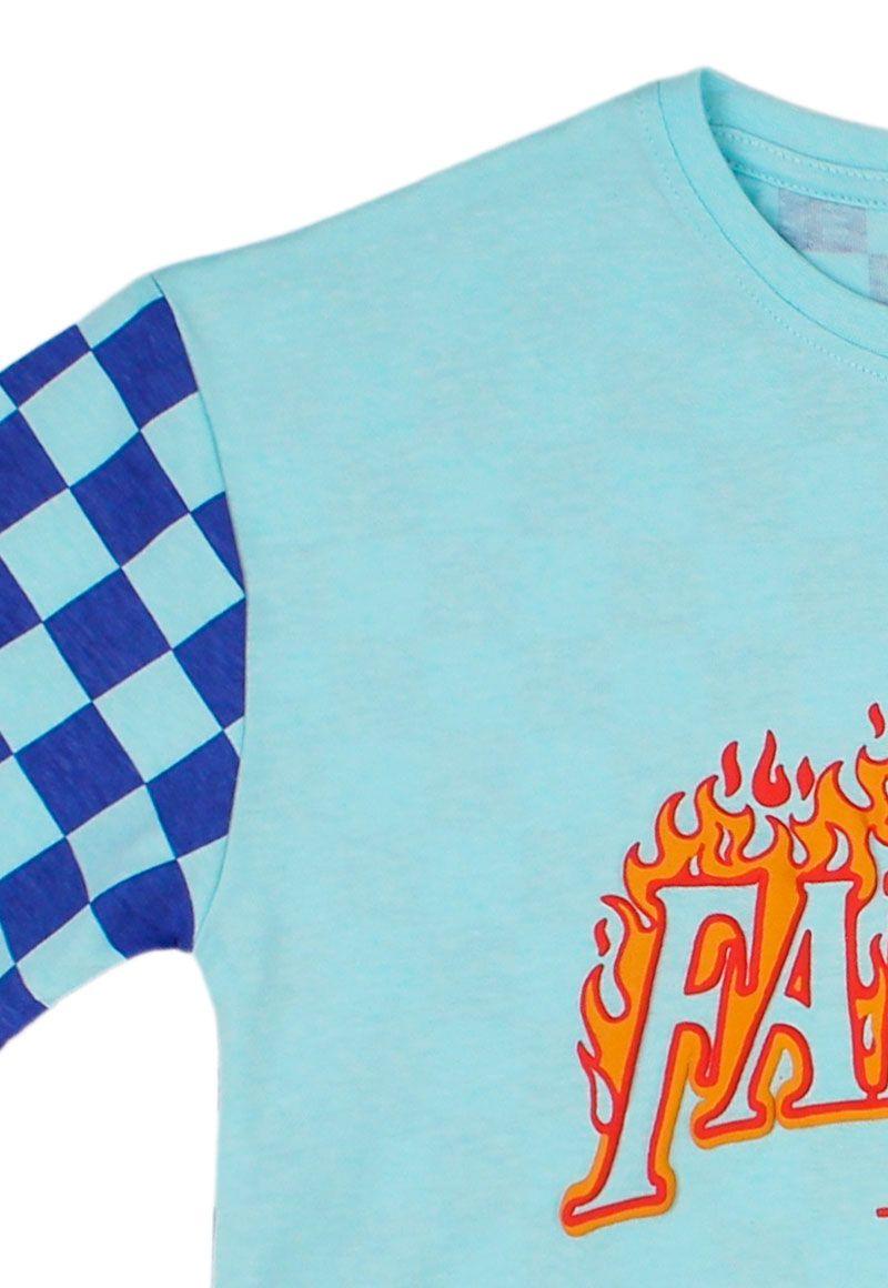 Polera junior niño cuadros energy 350-2