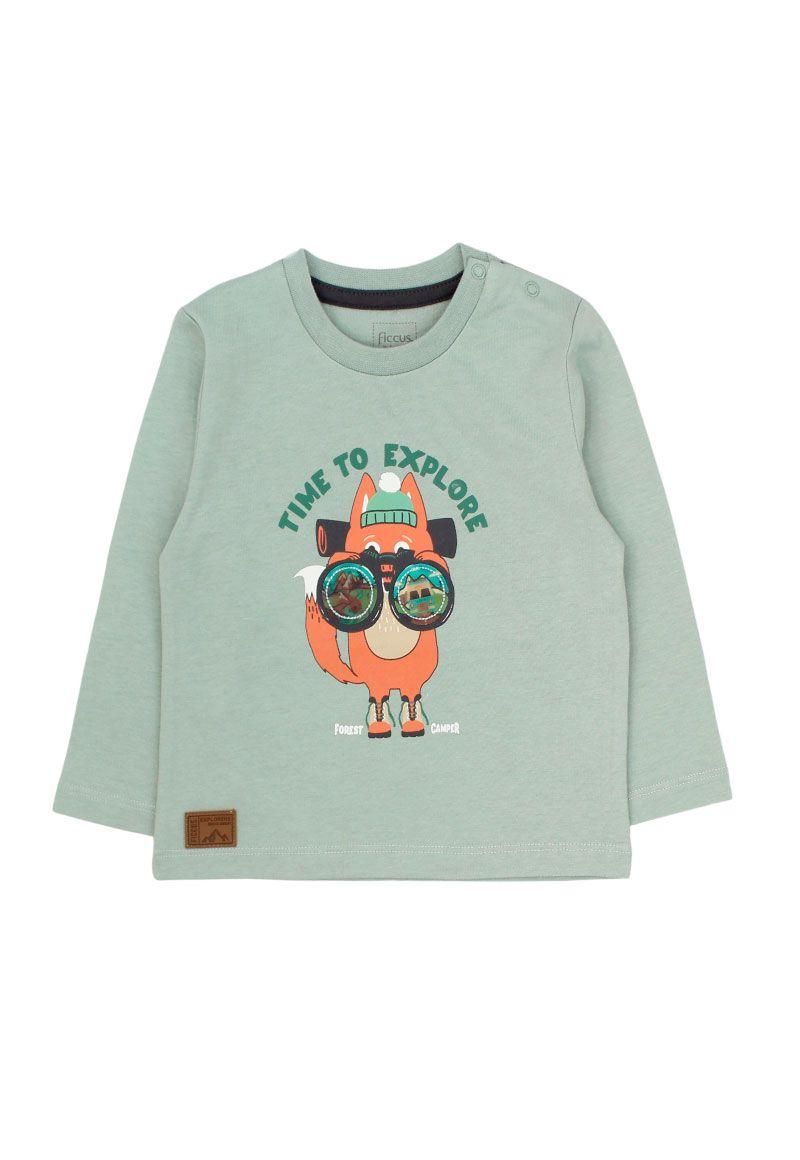 Polera bebé niño holograma foresta 139b-0