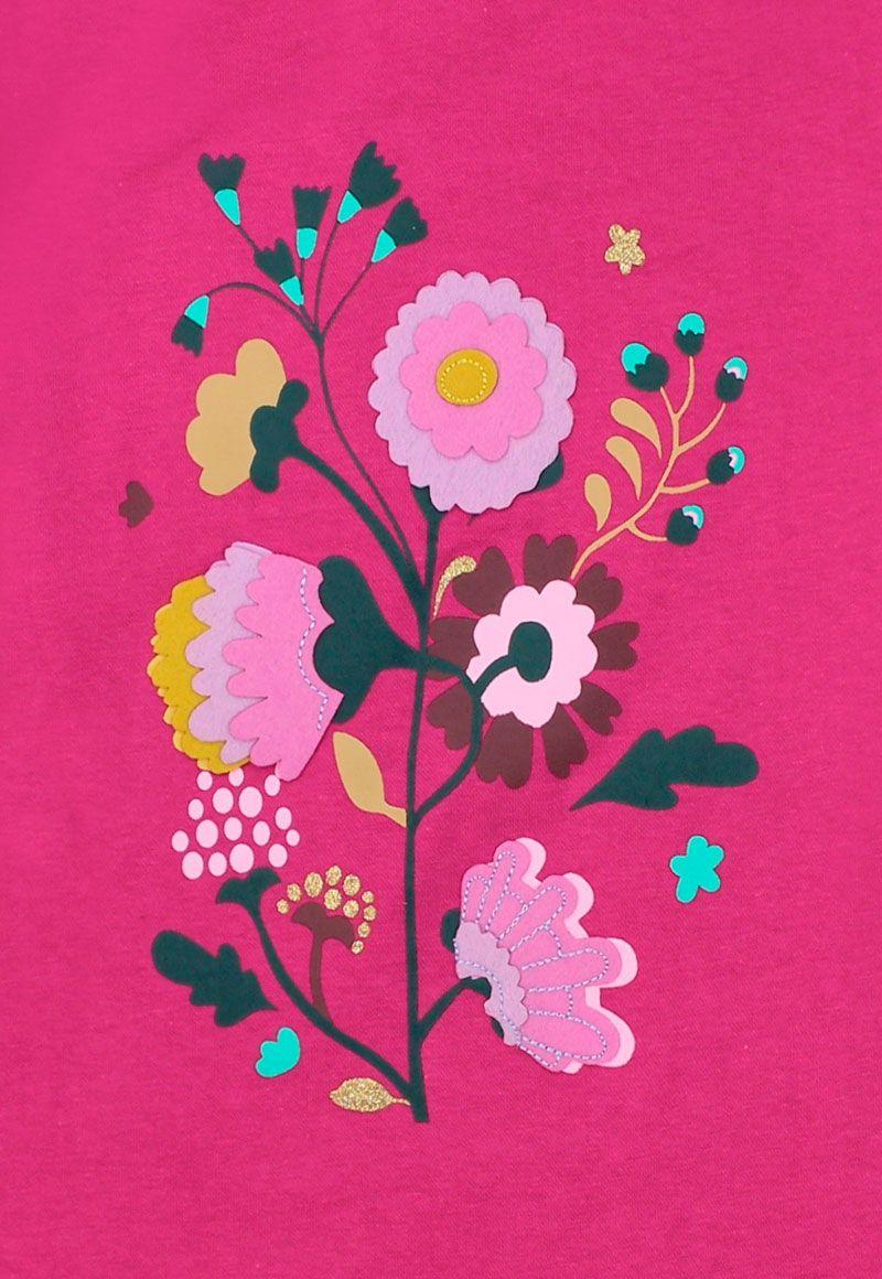 Polera kids niña puño elastizado foresta 277-2