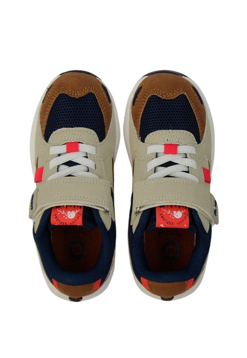 Zapatilla sport velcro elástico andante niño 881-2