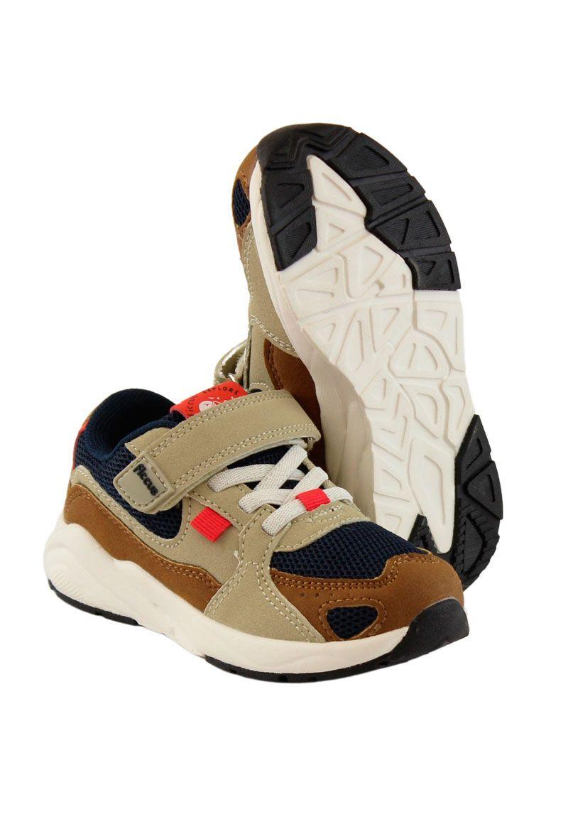 Zapatilla sport velcro elástico andante niño 881-3