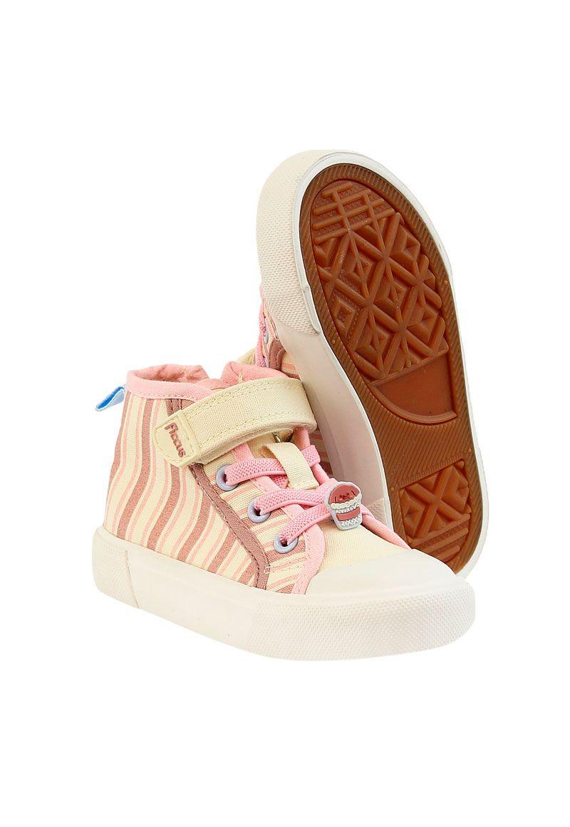 Zapatilla caña velcro elástico principiante niña 819-2