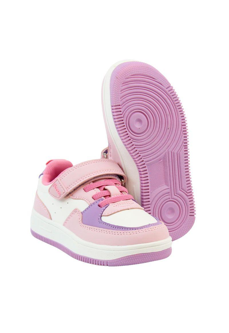 Zapatilla urbana velcro elástico kids niña 859-3