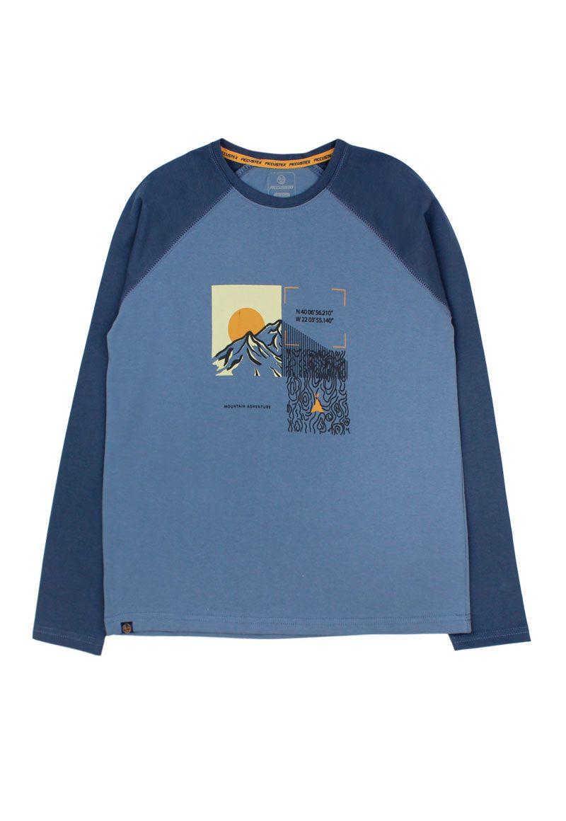 Polera niño manga raglan ficcustex 576b-0