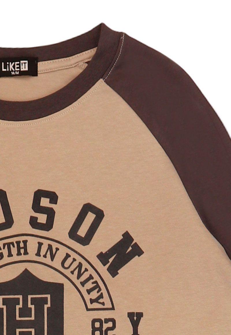 Polera teens niño doble manga squad 402v-2