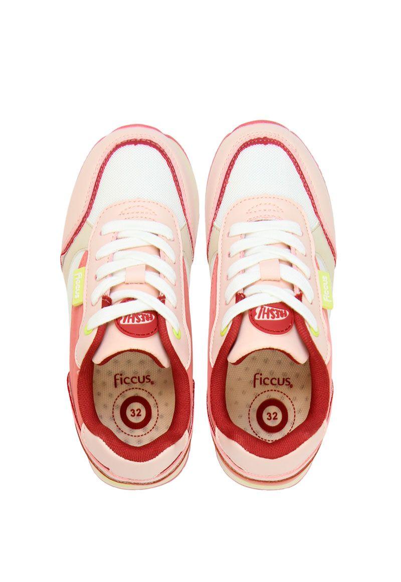 Zapatilla sport velcro elástico junior niña 921-2